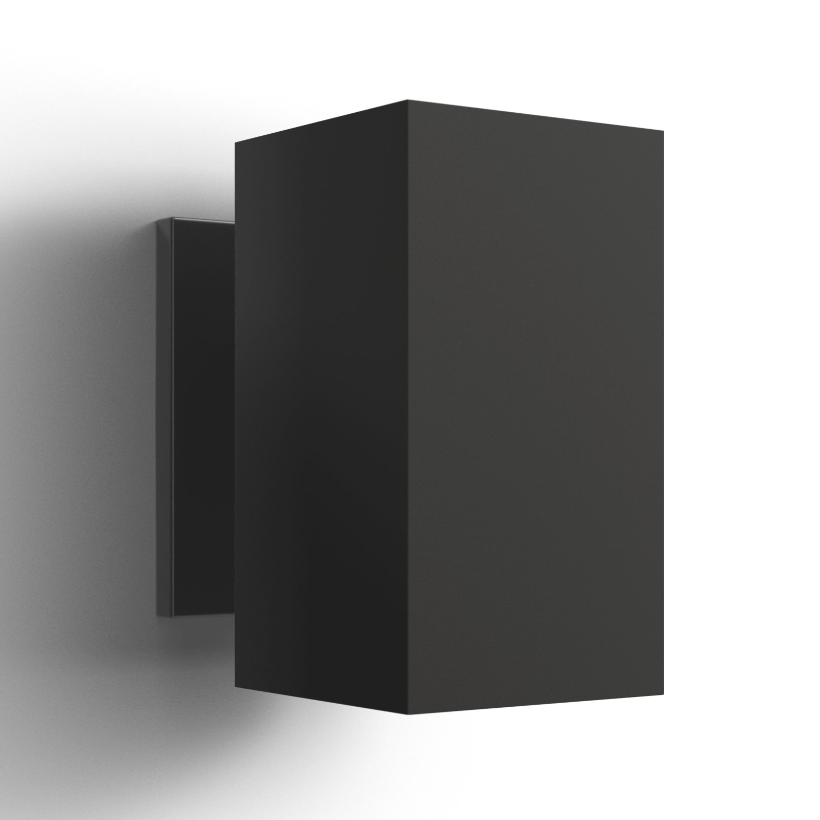 Dyer Single Light Outdoor Wall Light, Black, 9" H x 5" W x 5" D, No