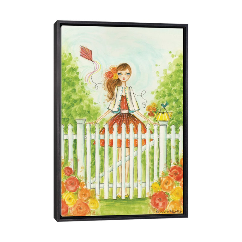 Printemps à Summerside, art, Toile avec cadre noir patiné, H 48 po x l 32 po x P 1,5 po