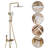 10" Four Functions Shower System, Solid Brass Shower Head, 3 Functions Hand Shower, Tub Spout, Bidet Sprayer, Bathtub Shower Faucet with Rough-in Valve-99341559