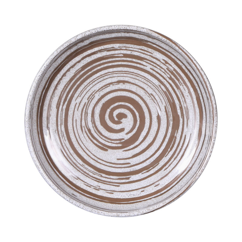 Assiette à hors-d'œuvre ronde 7 po Stardust, Blanc