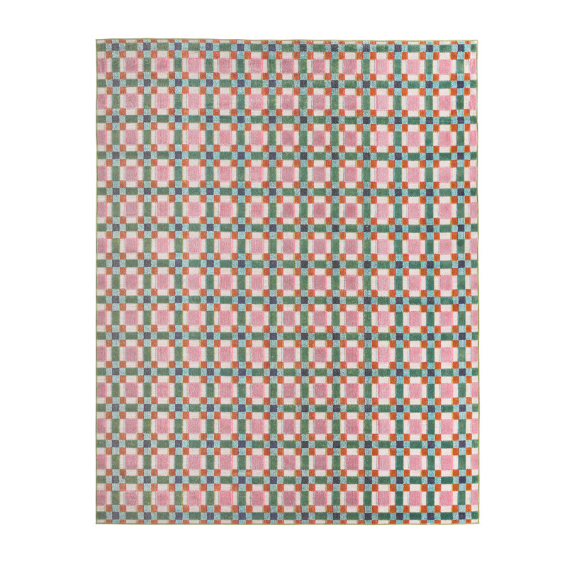 Tapis multicolore à motif géométrique Lindsey, Tapis de couloir : 3 pi x 10 pi