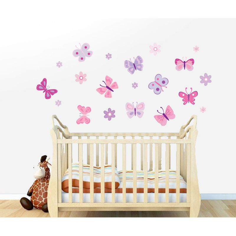 Décalcomanie murale papillon et fleur, Schéma C