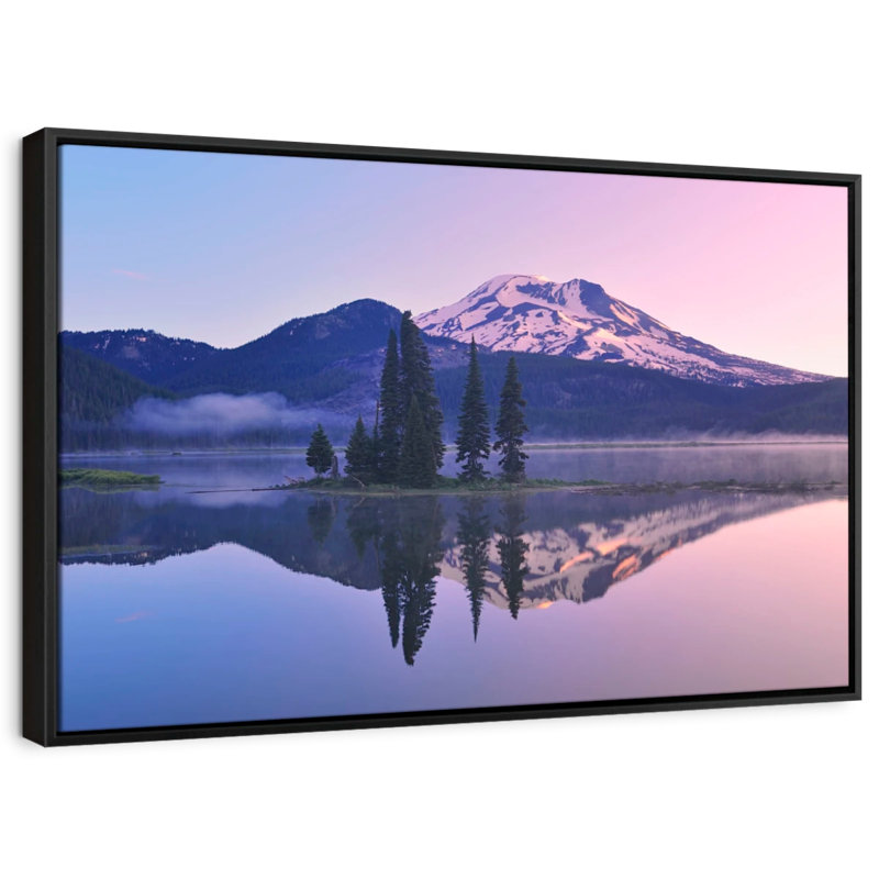 «Mountain Scene At Sparks Lake», reproduction sur toile, H 9 po x l 13 po
