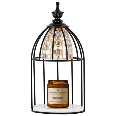 Candle Warmer Lamp For Top-Down Candle Melting, Vintage Aromatherapy Wax Melting Lamp(Black)