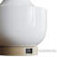 Lampe de table moderne en céramique et en bois massif de 26 po avec ports USB (blanc) - MCM Modern Funky-996788778