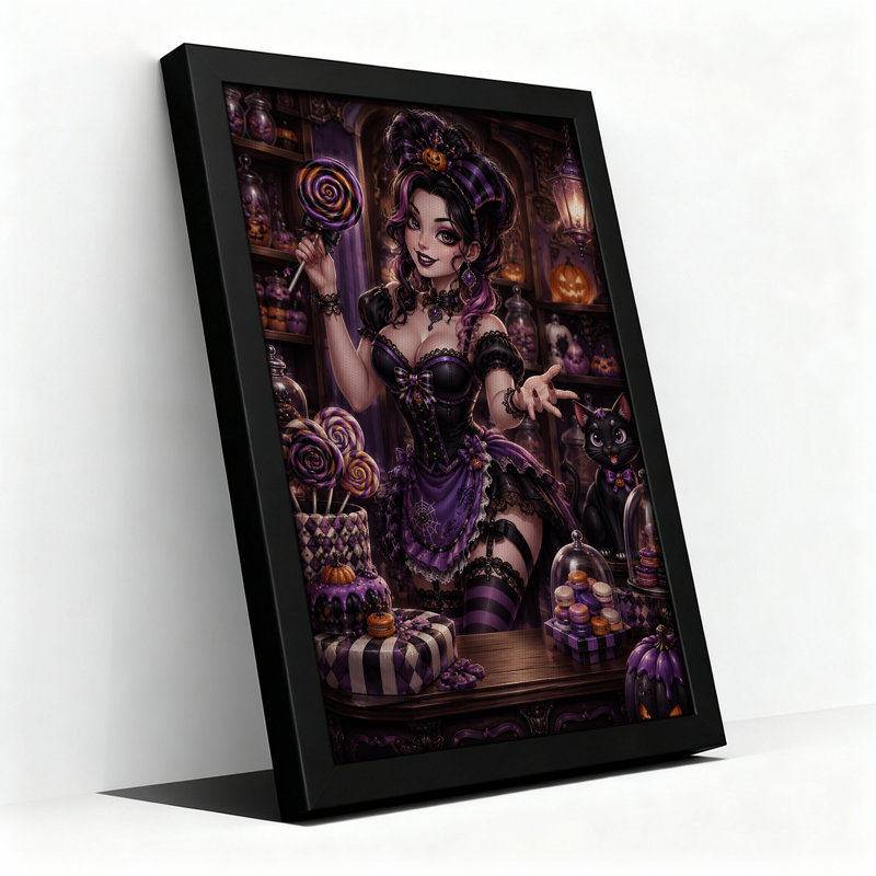 Art gothique sur toile gothique, H 36 po x l 24 po
