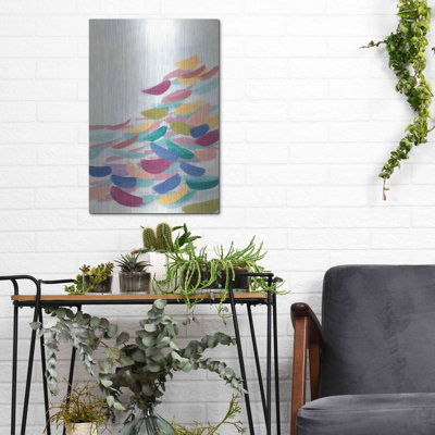 Braiden Studio® «Drift Pastel» par Jo Maye, art mural en métal