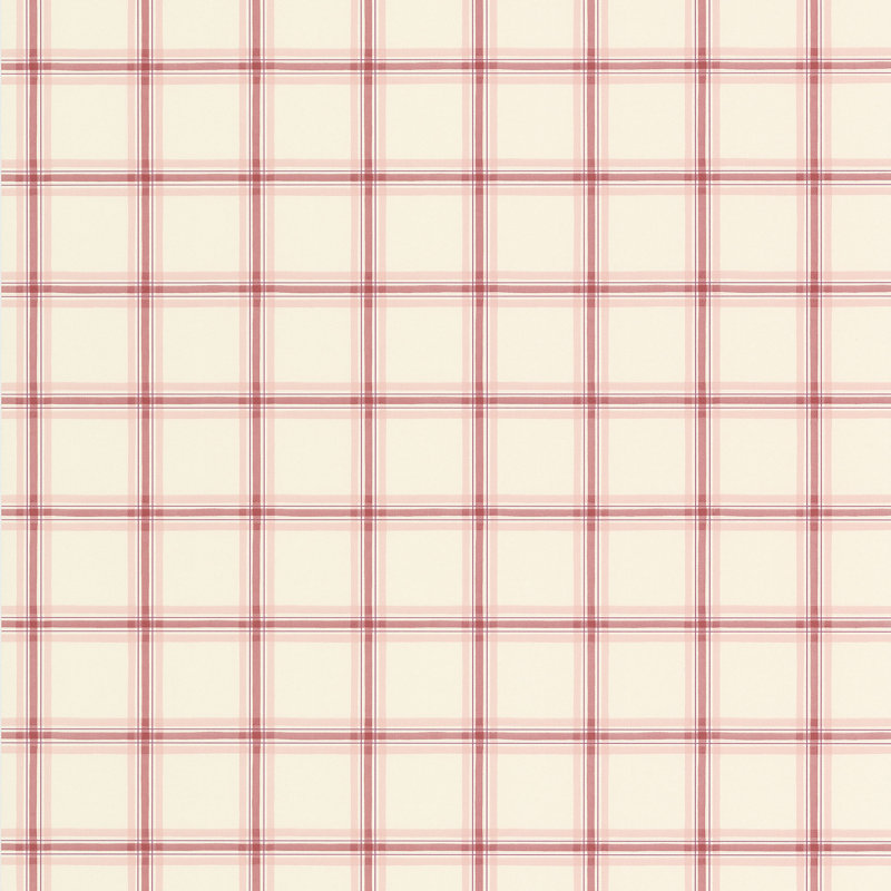 Asdsit 10m x 52.8cm Matte Paste the Wall Wallpaper Roll, Light Beige/Red