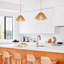 Luminaire suspendu en rotin Boho