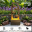 Fontaine d'eau de jardin moderne et moderne avec cascade et cascade de 4 niveaux pour terrasse-129435072