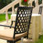 Fauteuil de patio pivotant avec coussin Rybolt