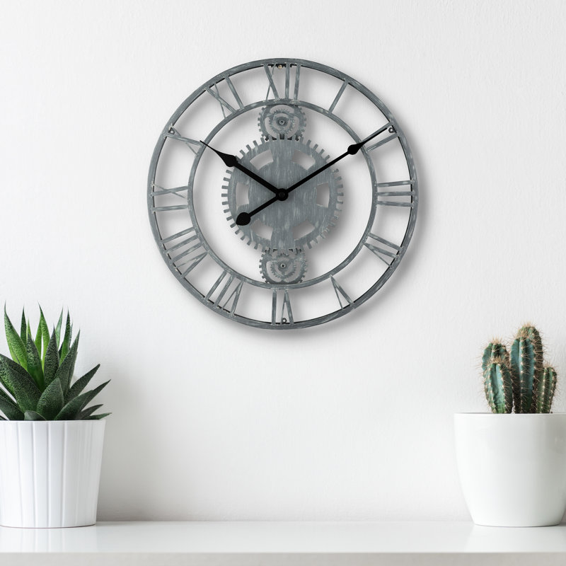Morales Metal Wall Clock