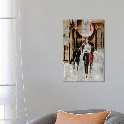 City Scene IV by Elena Radzetska - Wrapped Canvas Painting