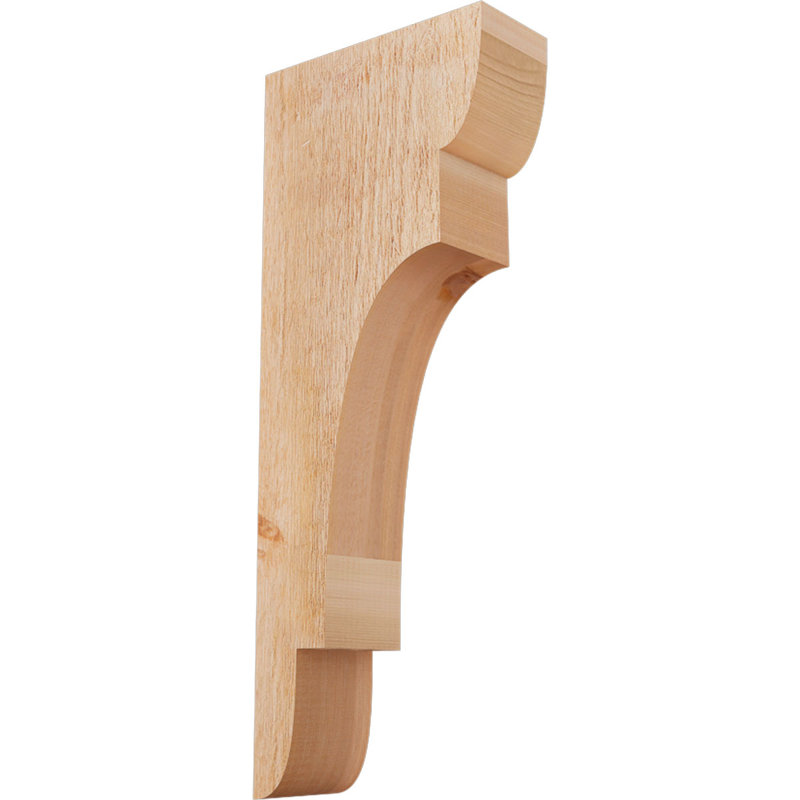 New Brighton Corbel, H 26 po x l 4 po x P 10 po, Cèdre rouge, Sciage brut