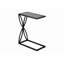 Table d'appoint à structure en métal, table de bout en forme de C, table d'appoint pour l'intérieur