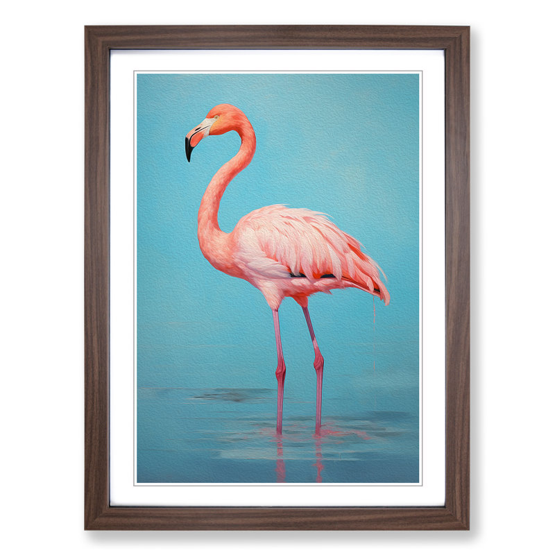 Single Picture Frame Wall Art, 34cm H x 25cm W, Walnut Framed