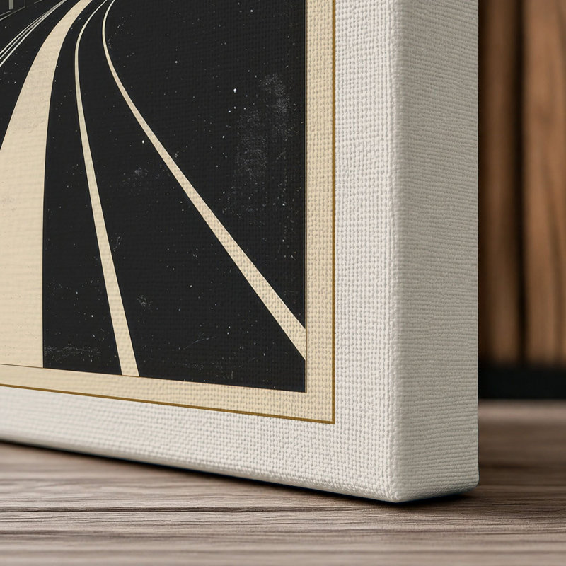 Urban Convergence Industrial - Wrapped Canvas, 36x24 - 91.4 x 61.0 cm, Cream Border