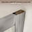 33 7/8" D x 33 7/8" W x 72" H Corner Pivot Shower Door with Adjustable Guide rail,Quick Release Function & Easy-Clean Coated 1/4" (6mm) ANSI Certified Tempered Glass, Brushed Nickel Aluminum Frame