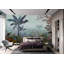 Papier peint tropical, art mural jungle exotique-122083156-122083157