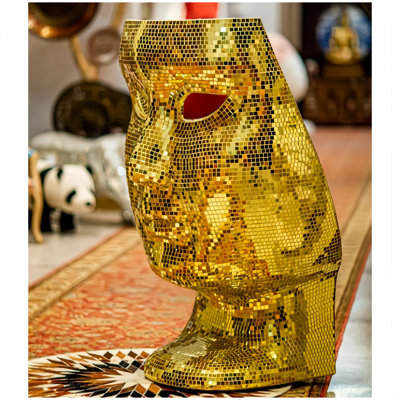 Chaise avec statue Gem Mask People