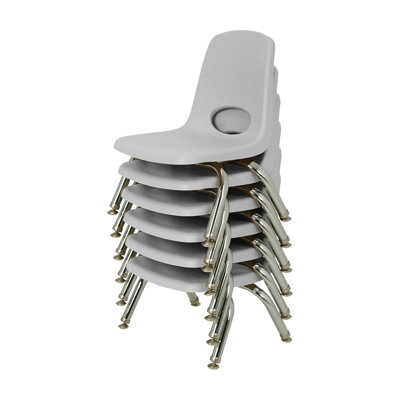 8" Stack Chair with Swivel Glides 6-Pack