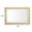 Ciriaco Solid Wood Rectangle Decorative Mirror Accent Mirror