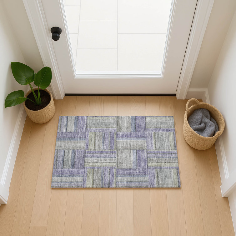 Machine Washable Indoor/Outdoor Jeffery ACN2285 Geometric Rug