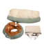 Nid pour animaux de compagnie avec tunnel télescopique Confortable, tissu, coton PP doux, lit extensible pour chat amovible et confortable