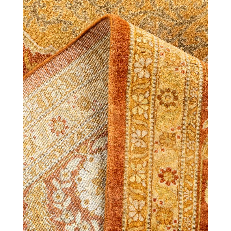 Tapis unique en laine noué à la main 8 pi 4 po x 10 pi 5 po nouvel âge Hayner