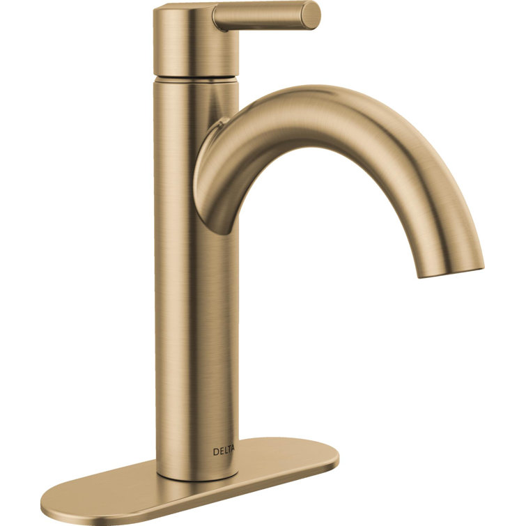 Nicoli Single Hole Bathroom Faucet with Drain Assembly, Single Handle Bathroom Sink Faucet