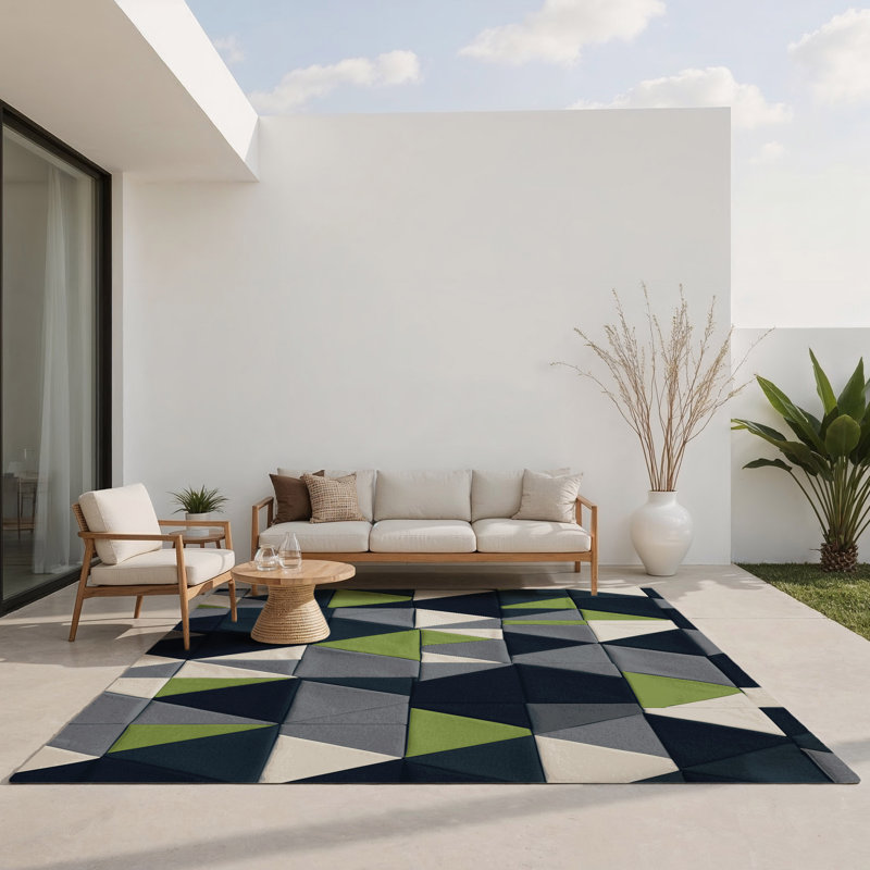 Tapis intérieur et extérieur Celestial Rays, Rectangle 4pi x 6 pi