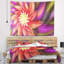 Grand tapisserie floral rouge mauve à fleurs-28497680