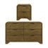 Locke Transitional Solid Wood 2 Pieces Fully Assemble Bedroom Set
