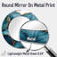 Agate River Of Leaves Wood Slide I - Art mural miroir floral - imprimé sur métal-256919592