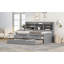 Wooden Captain Bed with Built-in Bookshelves-1880378544