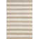 Stockton Springs Striped Handmade Flatweave Beige Area Rug