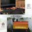 Barbecue au charbon avec tables d'appoint et support de rangement, hauteur réglable, thermomètre, roues d'ouvre-bouteilles pour patio, barbecue portatif de couleur noire, commandes de cheminée, tablettes pliantes, camping, pique-nique,