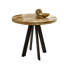 Lamantia Round Solid Wood Top Metal Base Dining Table