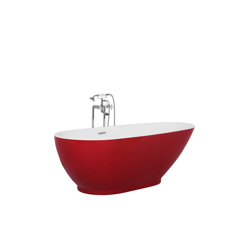 Waterbury 1730mm x 820mm Soaking Acrylic Bathtub, Red