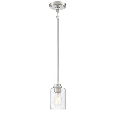 1 - Light Single Cylinder Pendant -  Craftmade, 50591-BNK