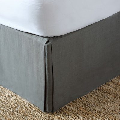 Wren Linen Pleated Bed Skirt
