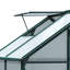 Serre pour l'extérieur, serre en polycarbonate avec gouttière et évent de toit-138449442-138449443