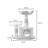 2 Tiers Cat Tree with Condons,Perch,Scratching Posts