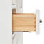 Meuble-lavabo sur pied simple 43 po avec plateau en marbre de Carrare Abita-93359479