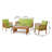 Elwyn 4 Piece Sofa Seating Group with Cushions-1750064159