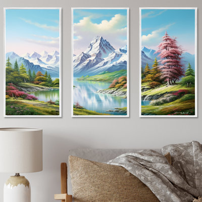 Ensemble de salon Mountain Lake Dreamscape - paysage de montagnes