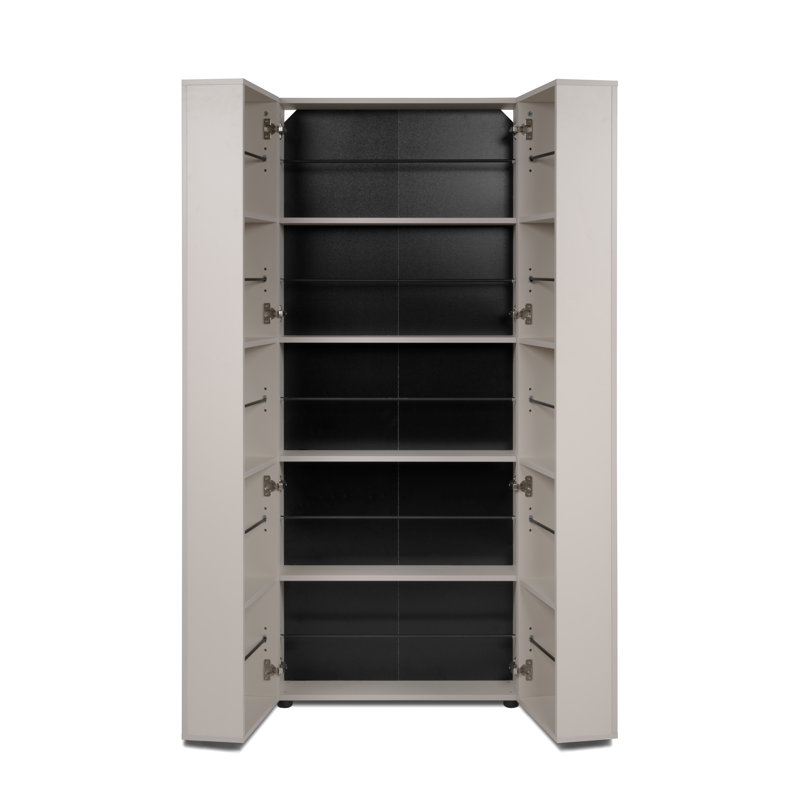 30 Pair Shoe Storage Cabinet, Beige