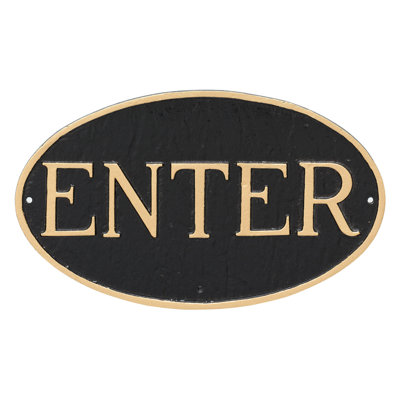 Weather Resistant Metal Garden Plaque
