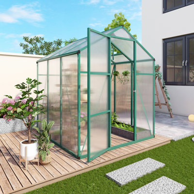 Serre en polycarbonate, serres de plain-pied pour toutes les saisons