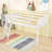 Wood Low Loft Bed with Ladder, ladder can be placed on the left or right-1155783024-1155783027